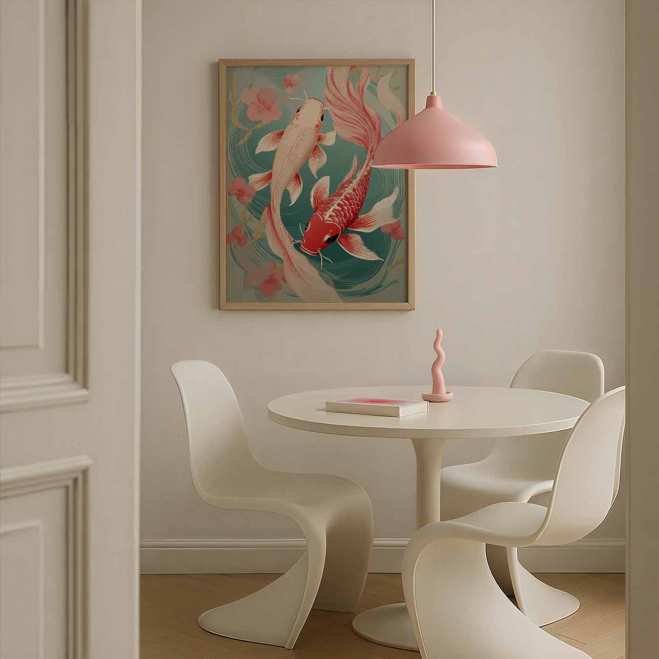Vrolijke Koi Karper Kunst Poster-WallArtistic