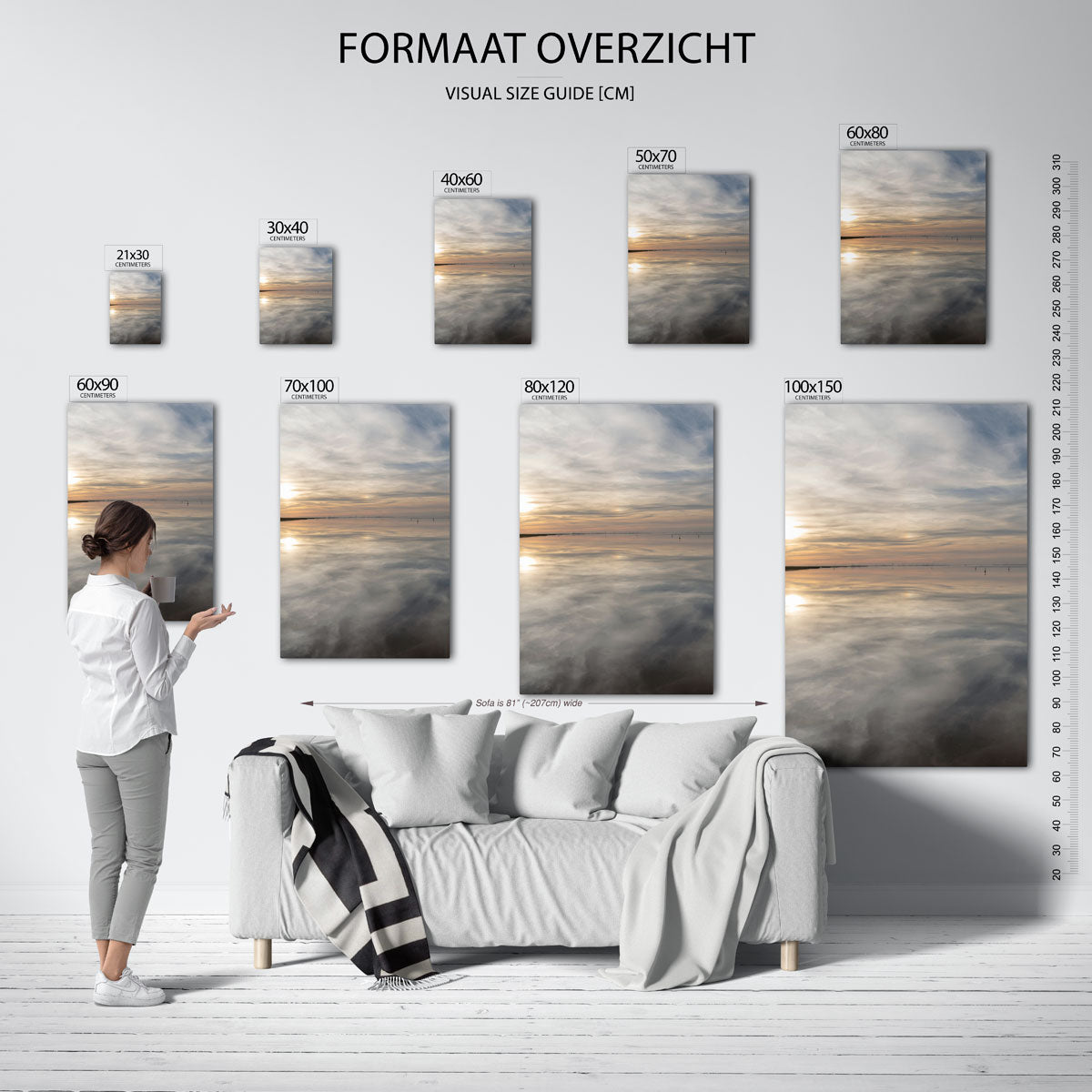 Rustige zonsondergang Poster