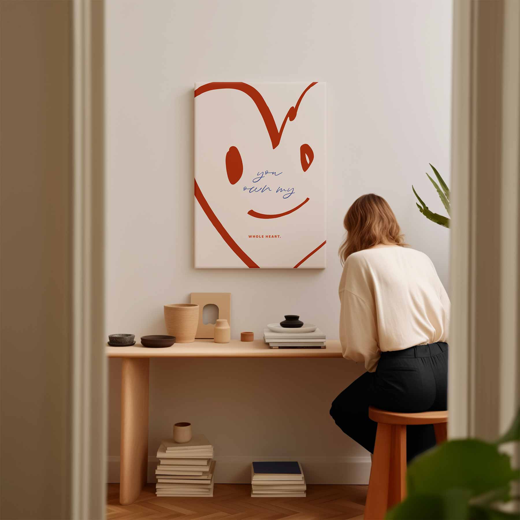 Je Brede Glimlach Kunstwerk-canvas-dibond-plexiglas-wanddecoratie-WallArtistic