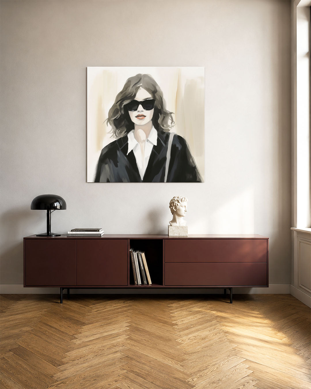 Stijlvolle vrouw Kunstwerk