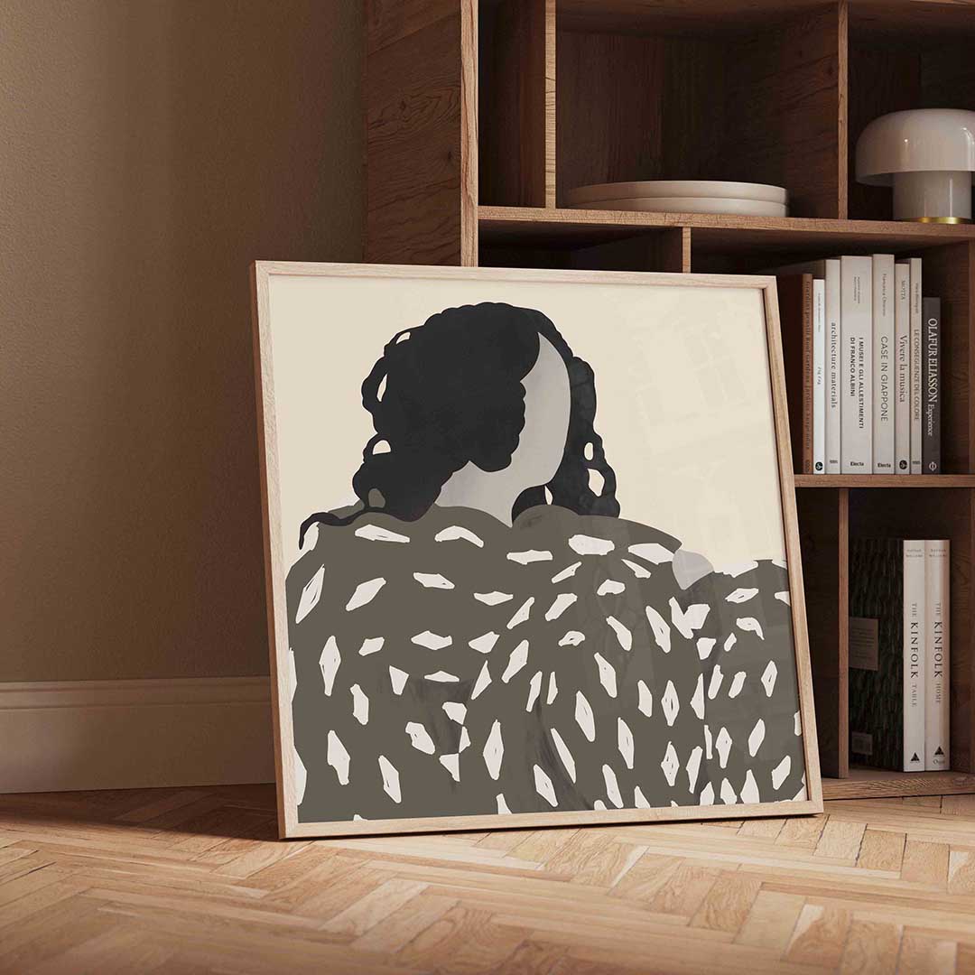 Vrouw met patroon Poster