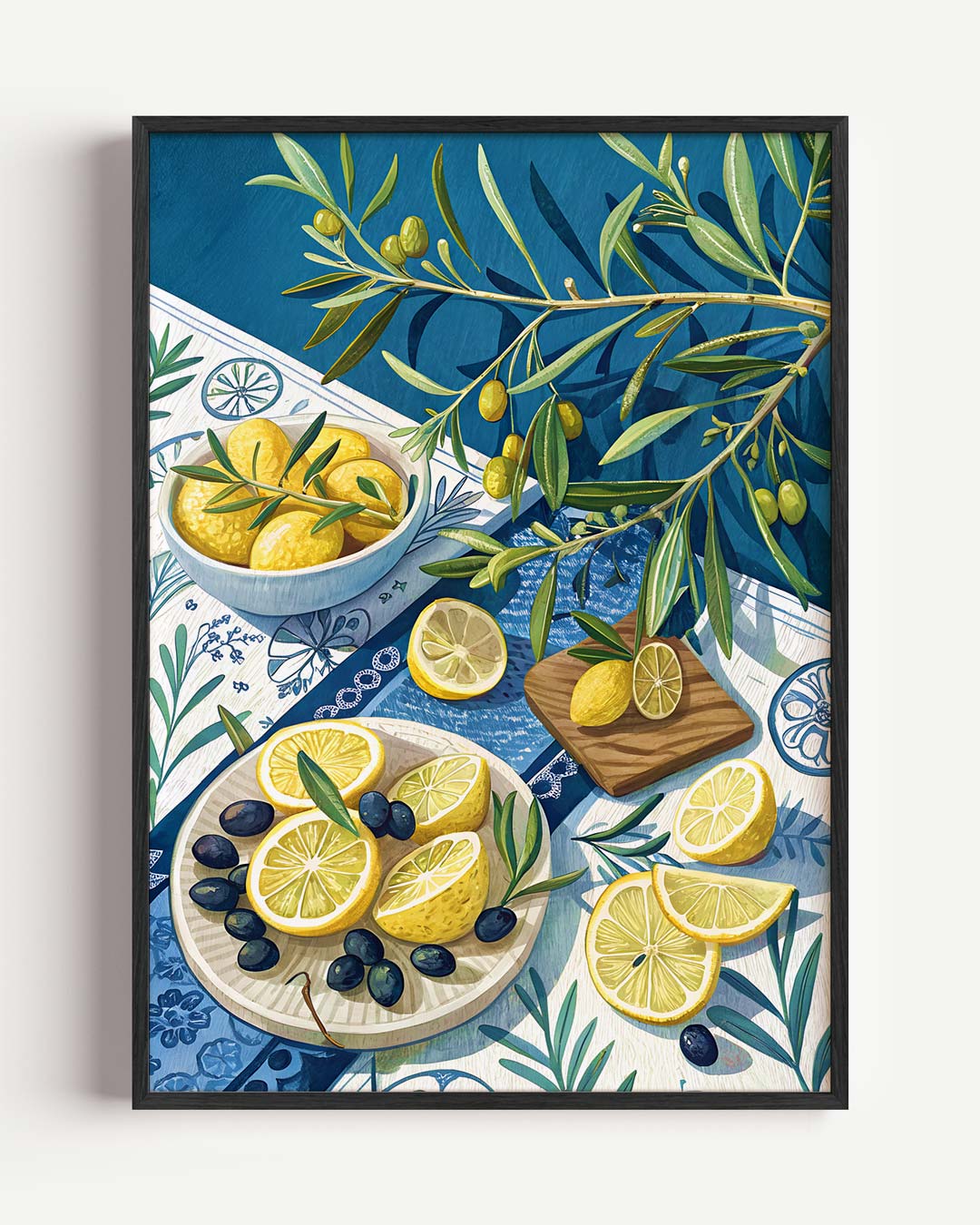 Mediterraans Tafereel Wanddecoratie Poster-WallArtistic