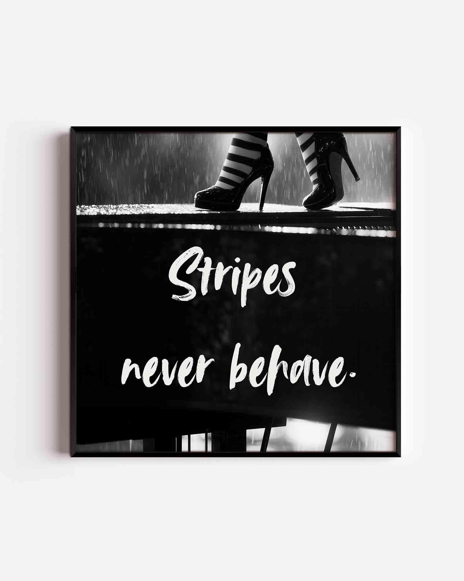 Strepen en hakken Poster