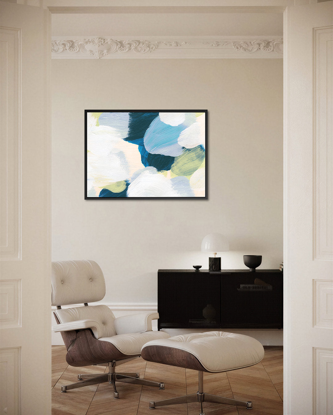 Kleurrijke vegen Kunstwerk