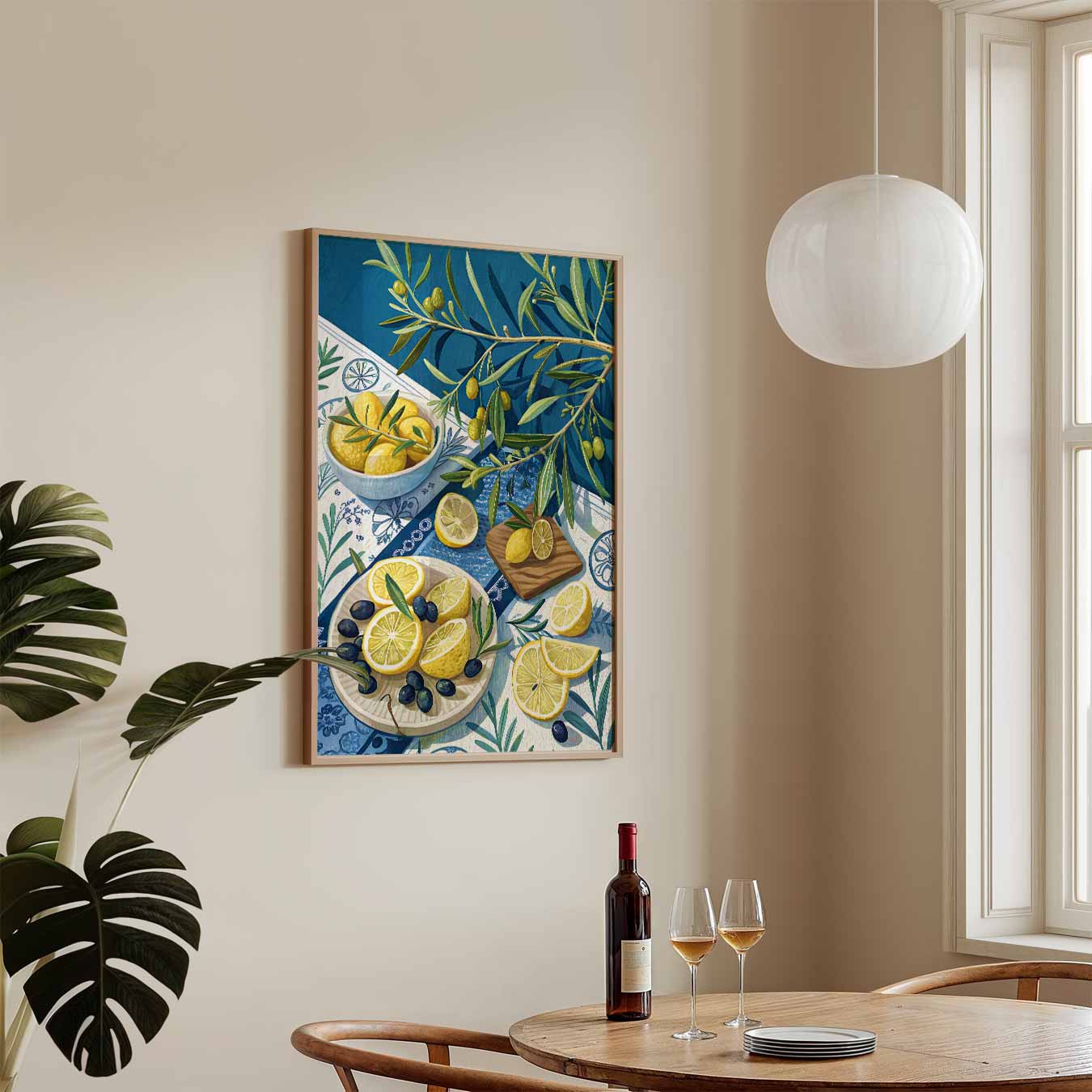 Mediterraans Tafereel Wanddecoratie Poster-WallArtistic