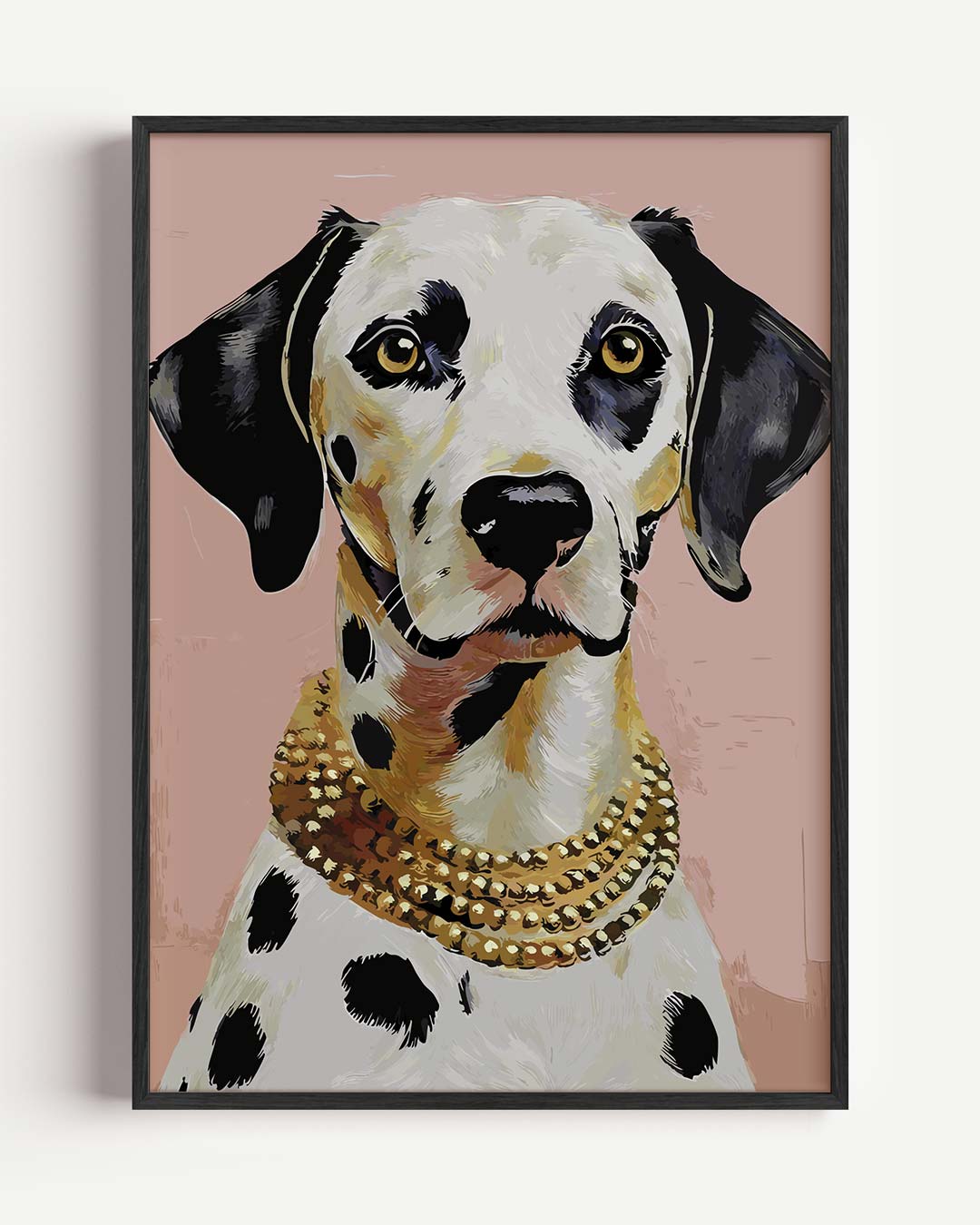 Stijlvolle Dalmatier Portret Poster-WallArtistic