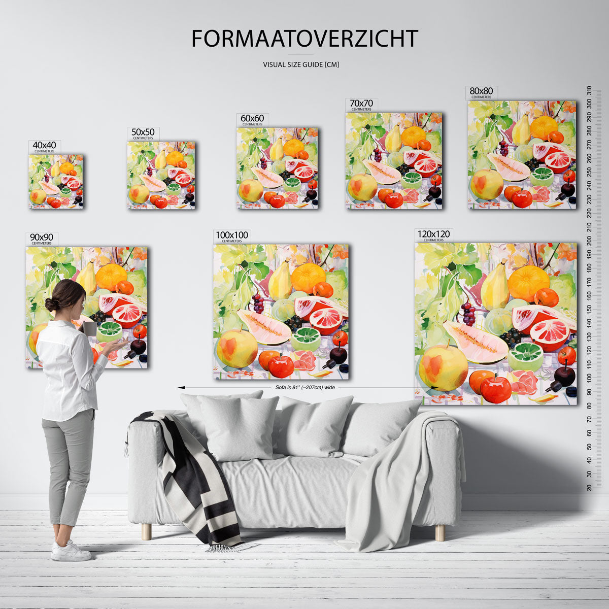 Fruit en bladeren Poster