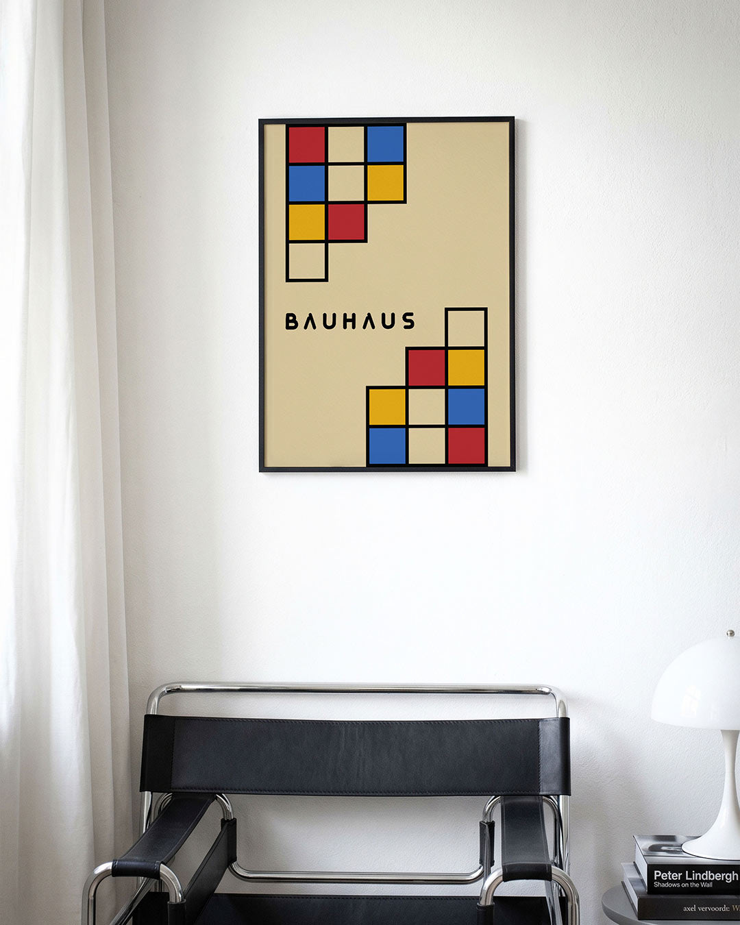 Kleurvlakken en lijnen Poster