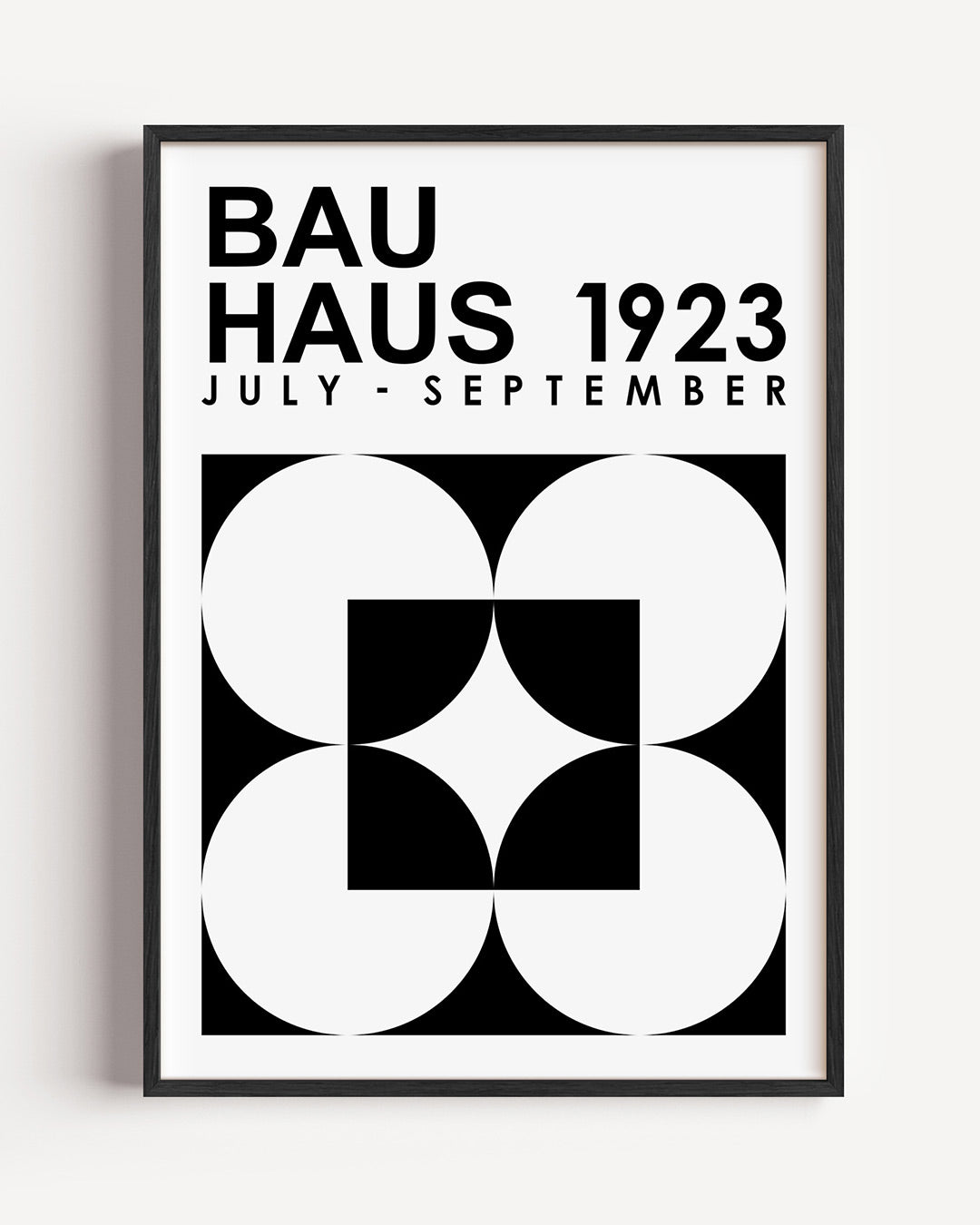 Zwart wit geometrie Poster