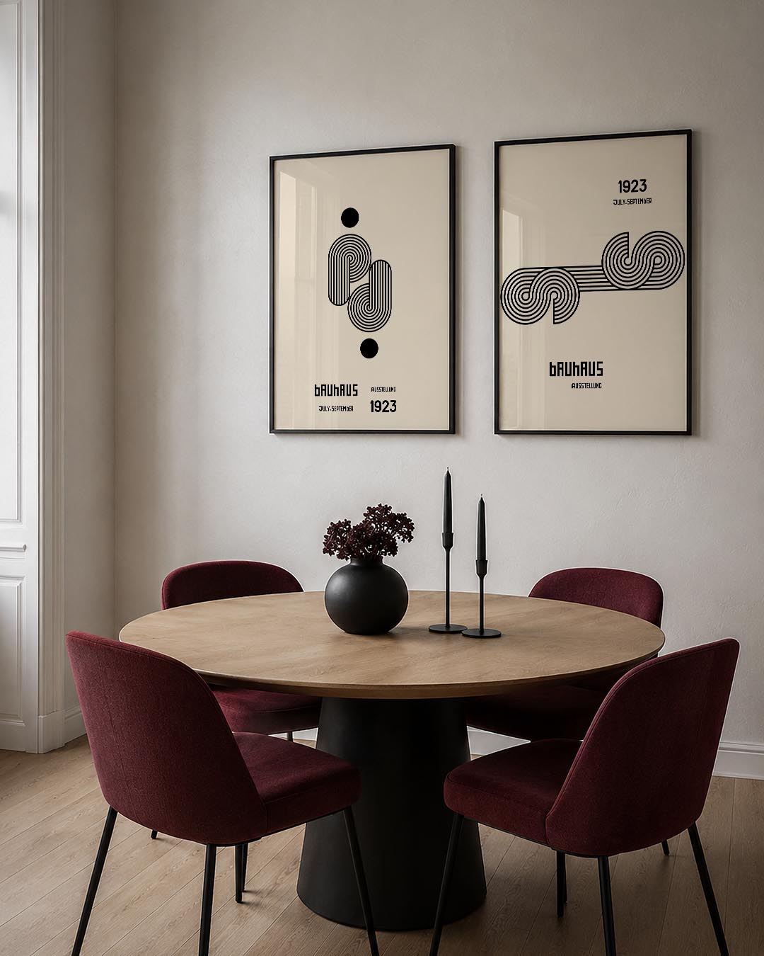 Lijnen en cirkelspel Posterset