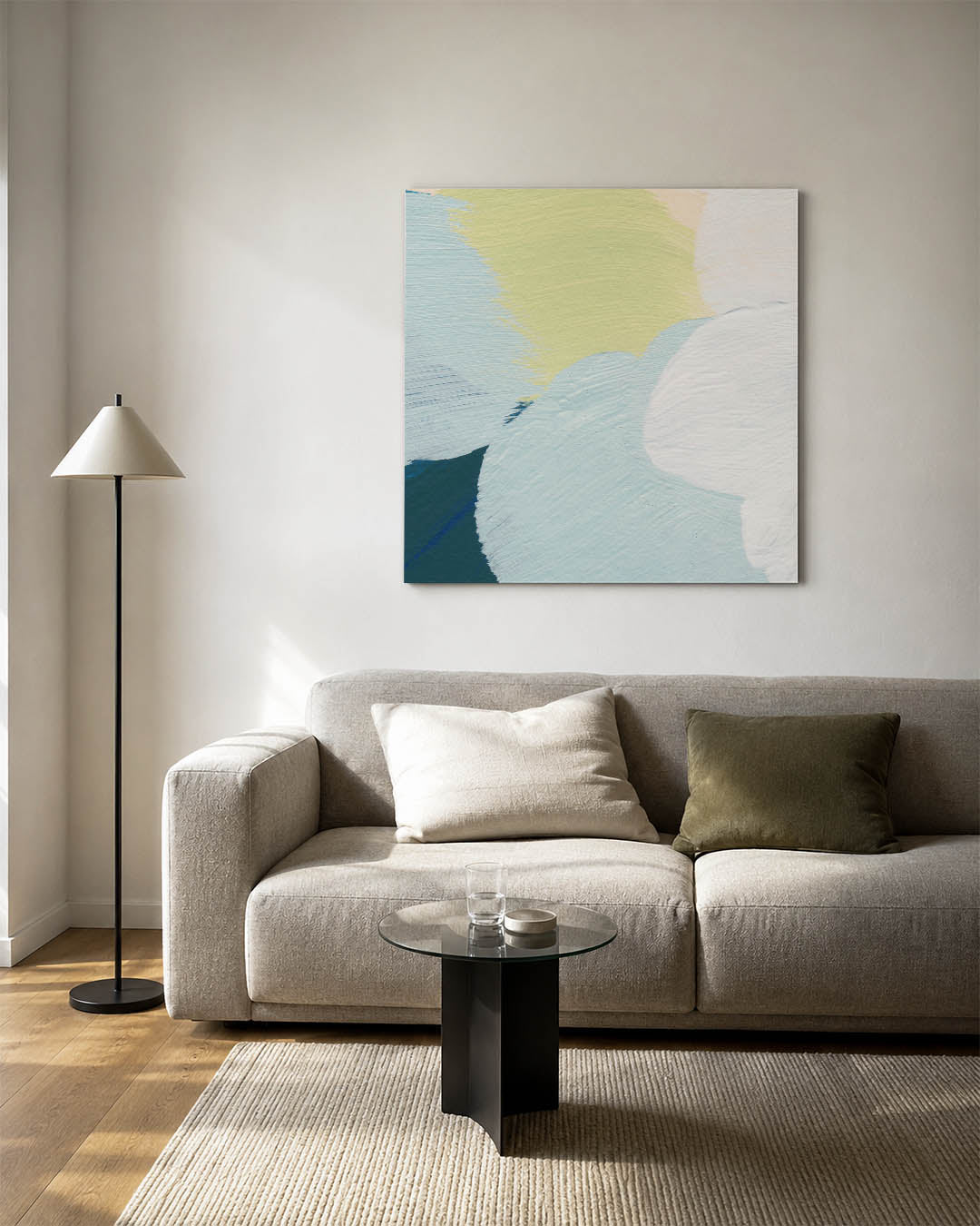 Organische kleurencompositie Kunstwerk
