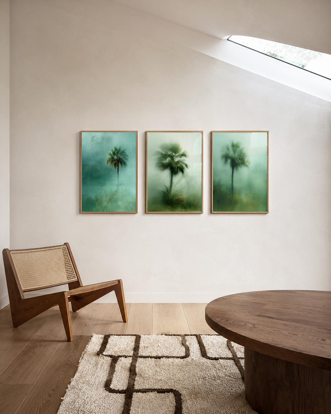 Mistige palm Posterset