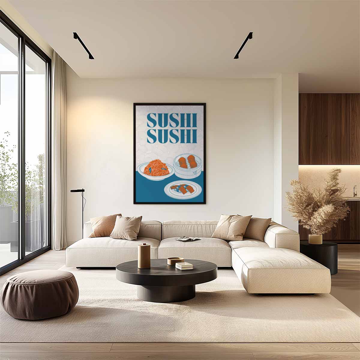 Sushi Delight Poster Kunstwerk-canvas-dibond-plexiglas-wanddecoratie-WallArtistic