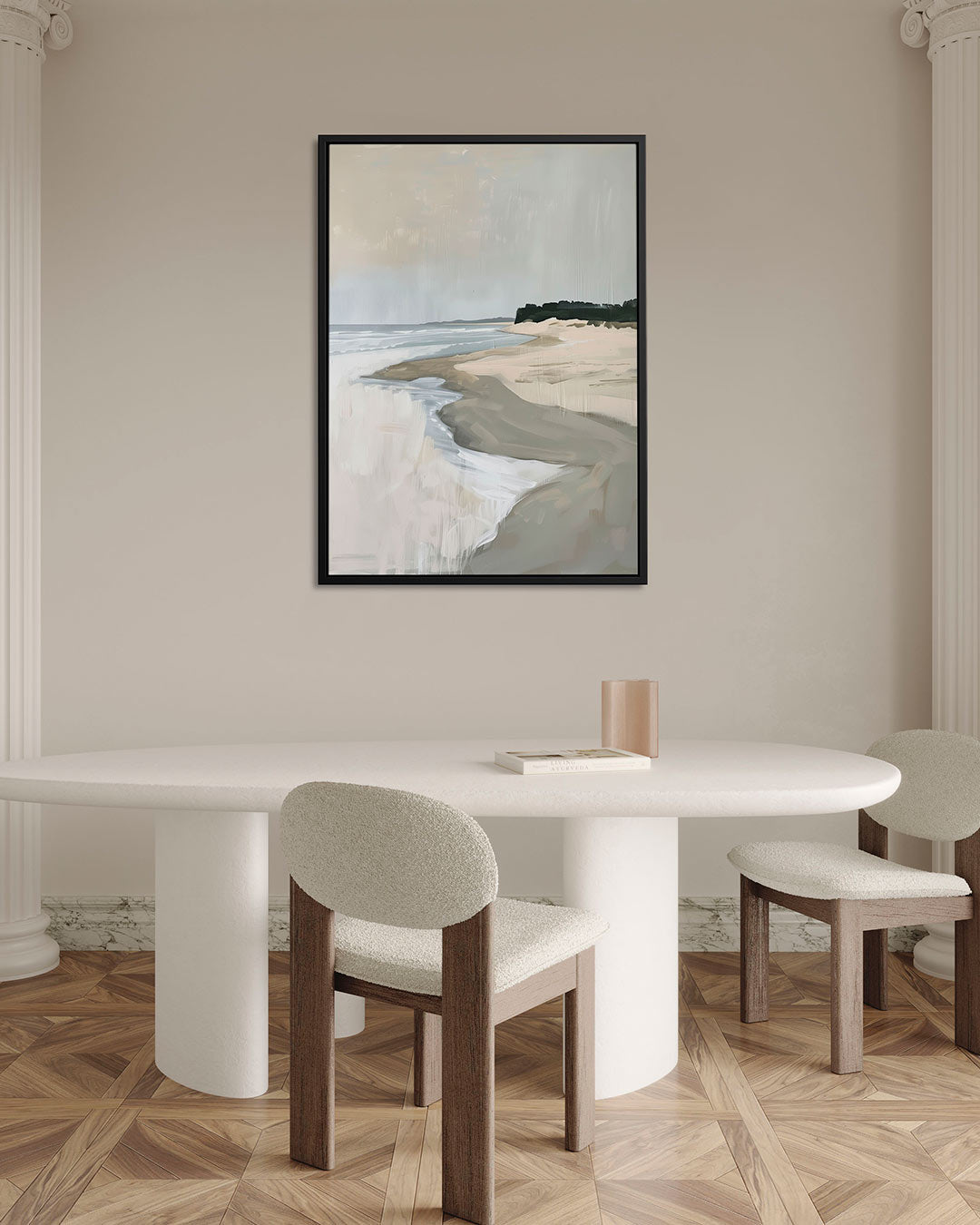 Rustige kustlijn Kunstwerk