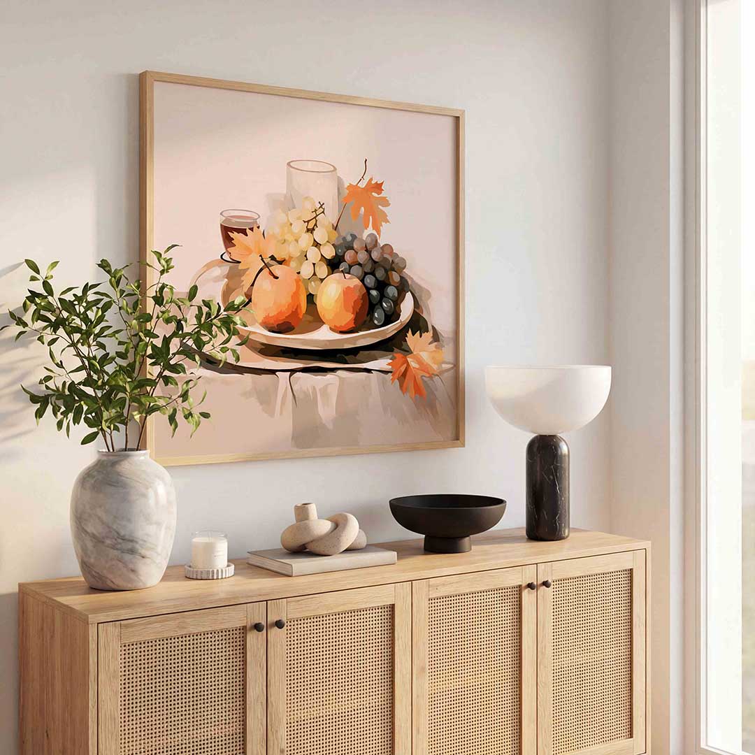 Fruit en bladeren Poster