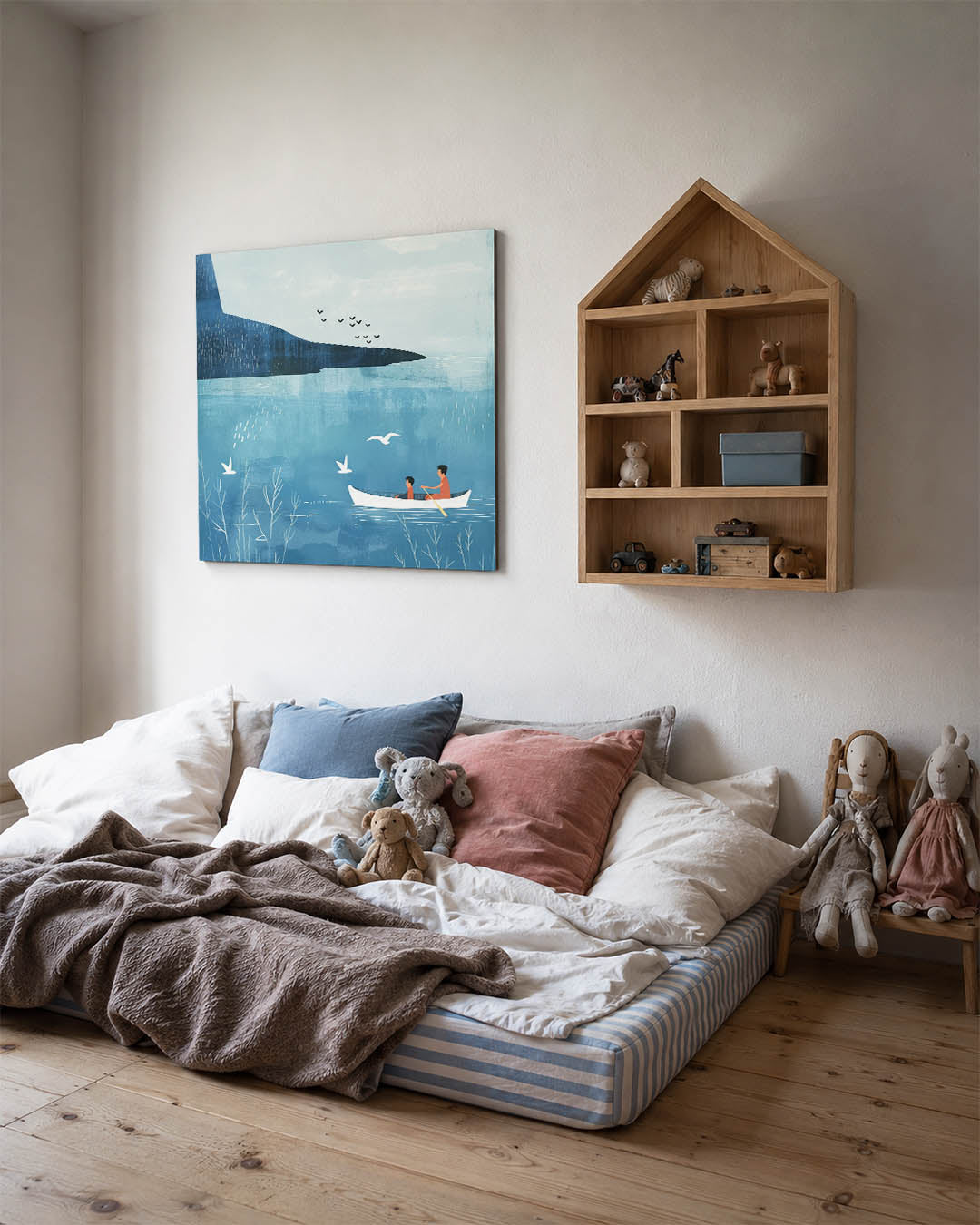 Rustige kano vaart Kunstwerk