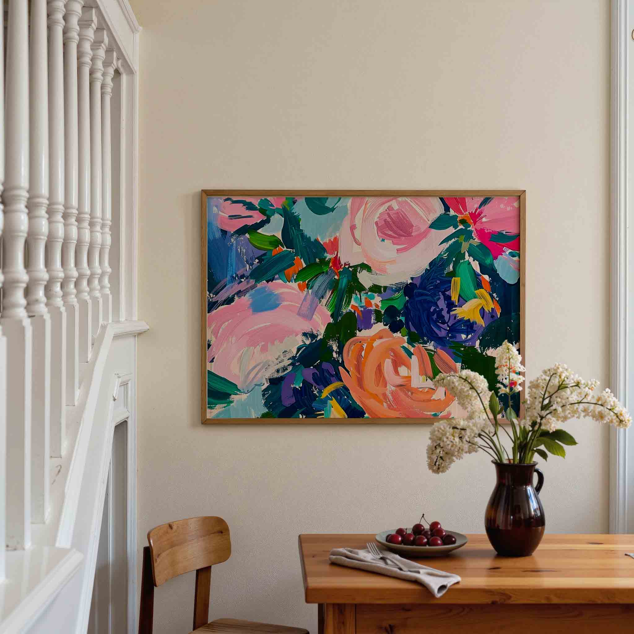 Bloemen en bladeren Poster