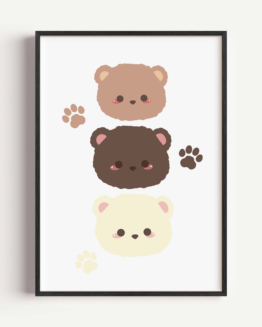 Schattige Beertjes Wandposter-WallArtistic