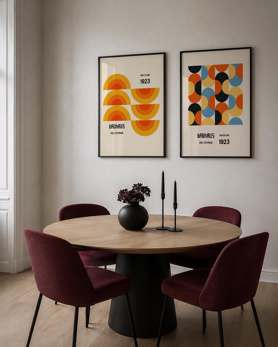 Halve cirkel harmonie Posterset