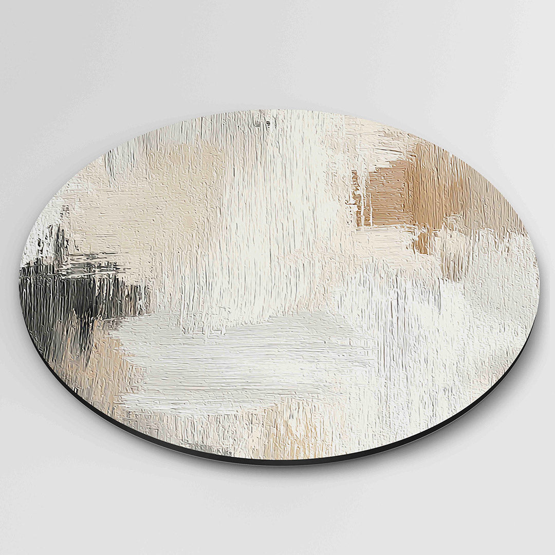 Abstracte beige Muurcirkel
