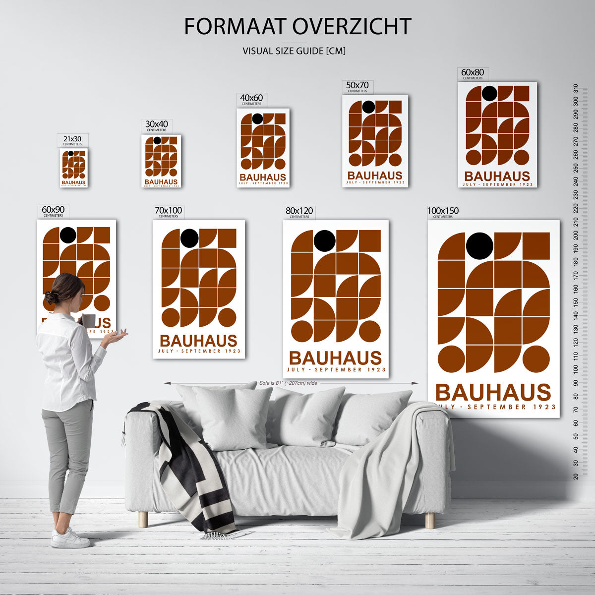 Vormritme en kleur Poster