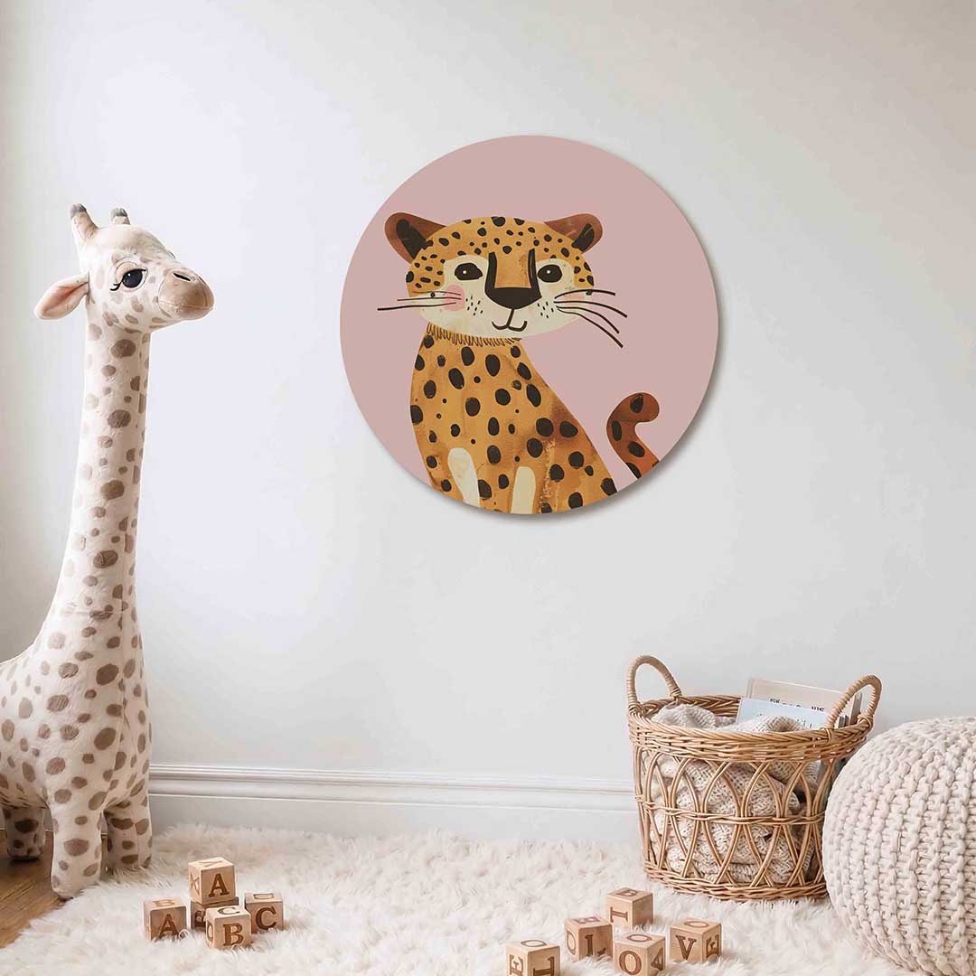 Lachende luipaard Muurcirkel