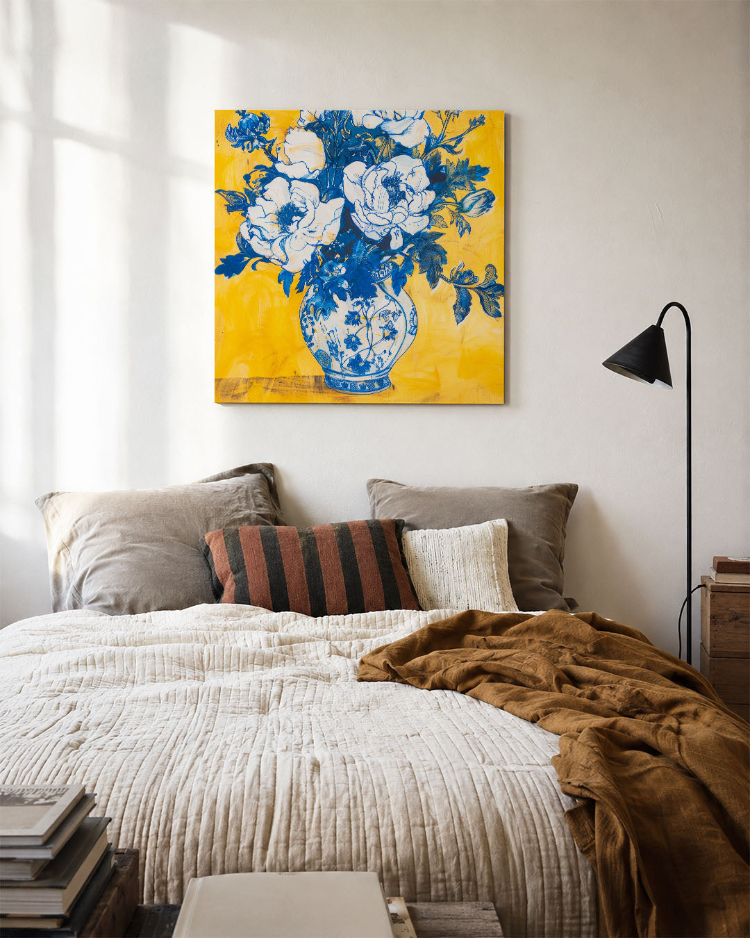 Bloemen in vaas Kunstwerk