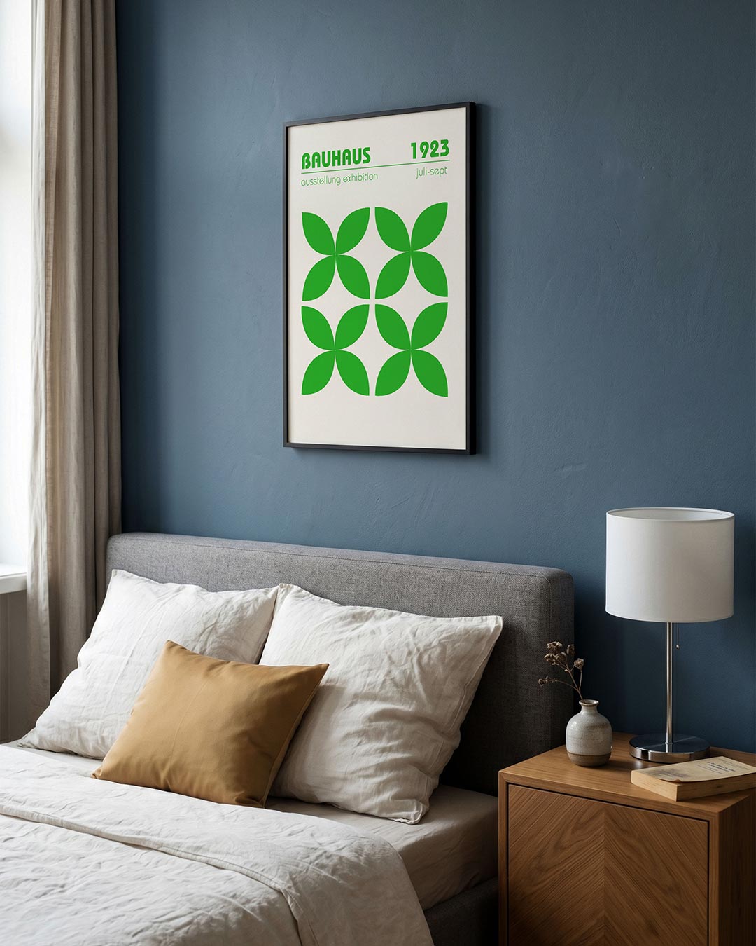 Groene vormenritme Poster