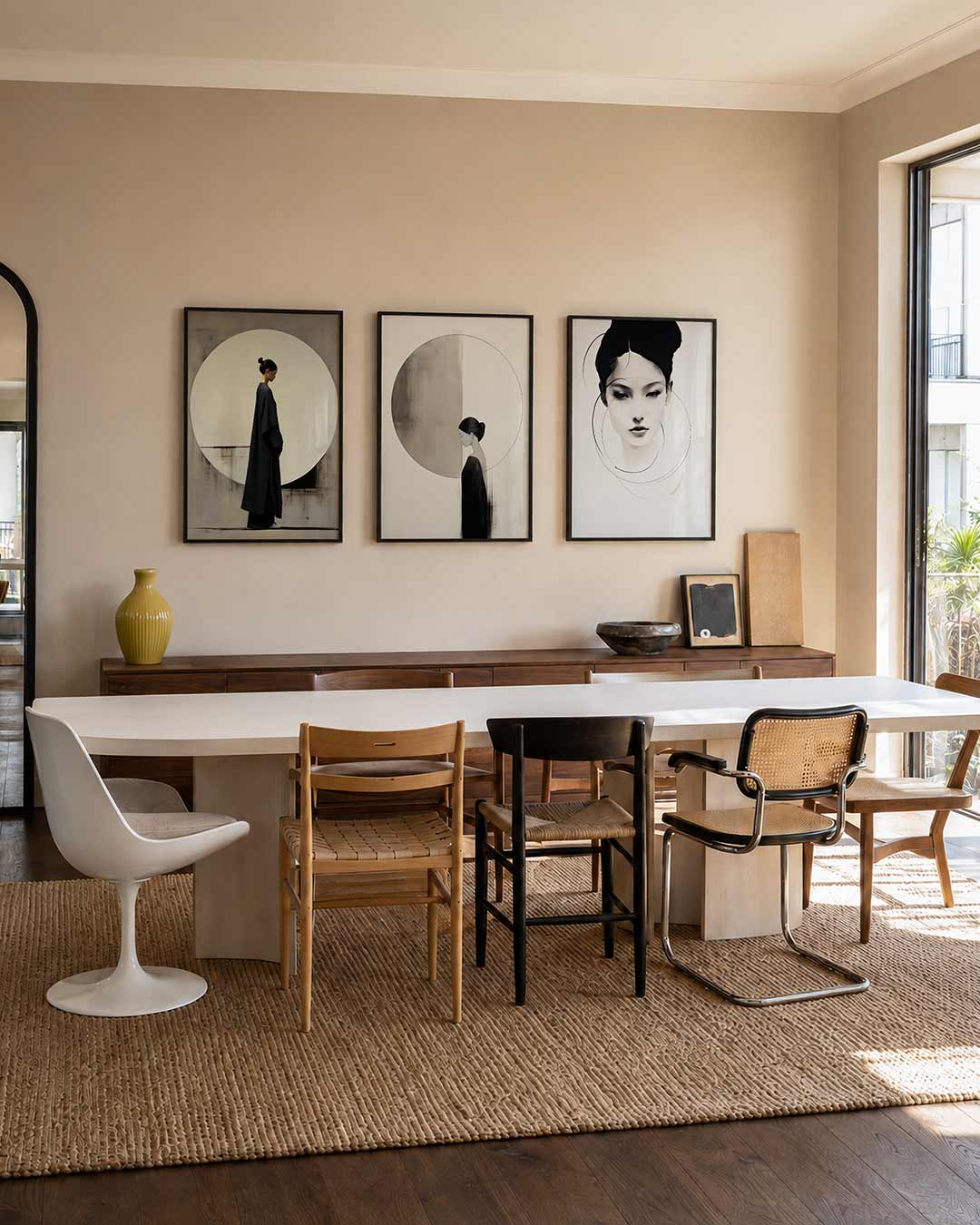 Cirkel en silhouet Posterset