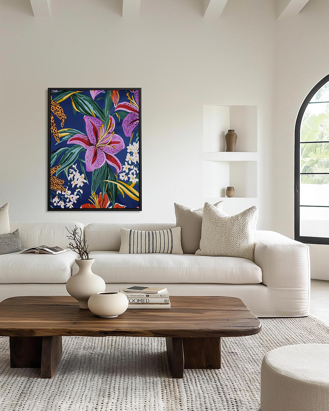 Bloemrijke kleurenpracht Kunstwerk