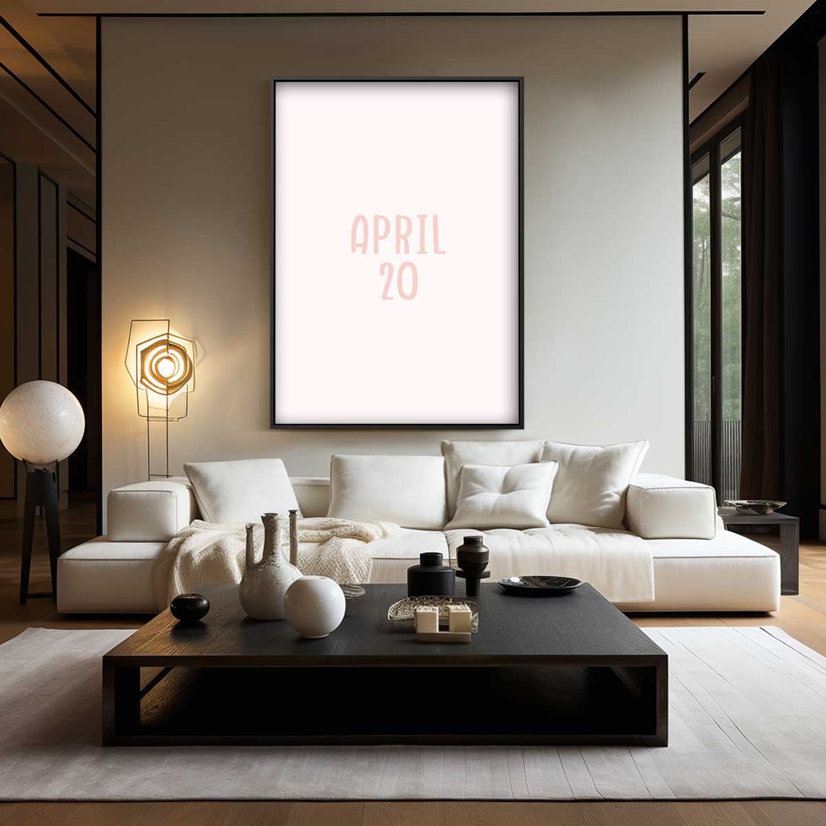 Pastel Kalenderkunst Kunstwerk-canvas-dibond-plexiglas-wanddecoratie-WallArtistic