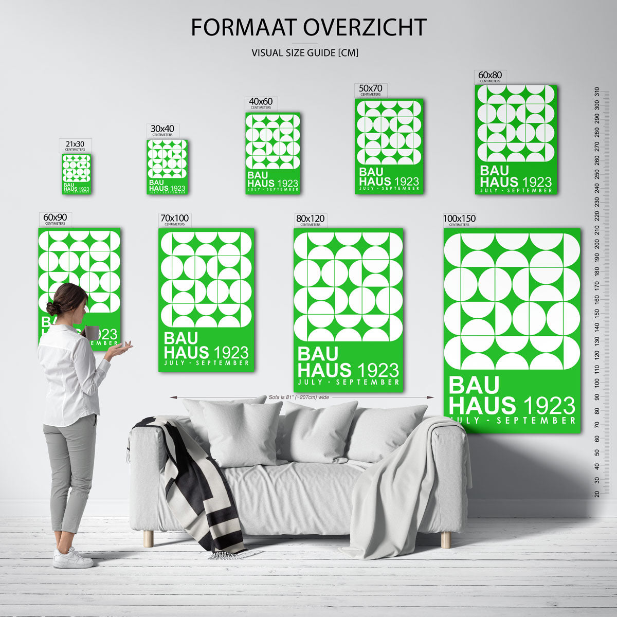 Vormritme en kleur Poster