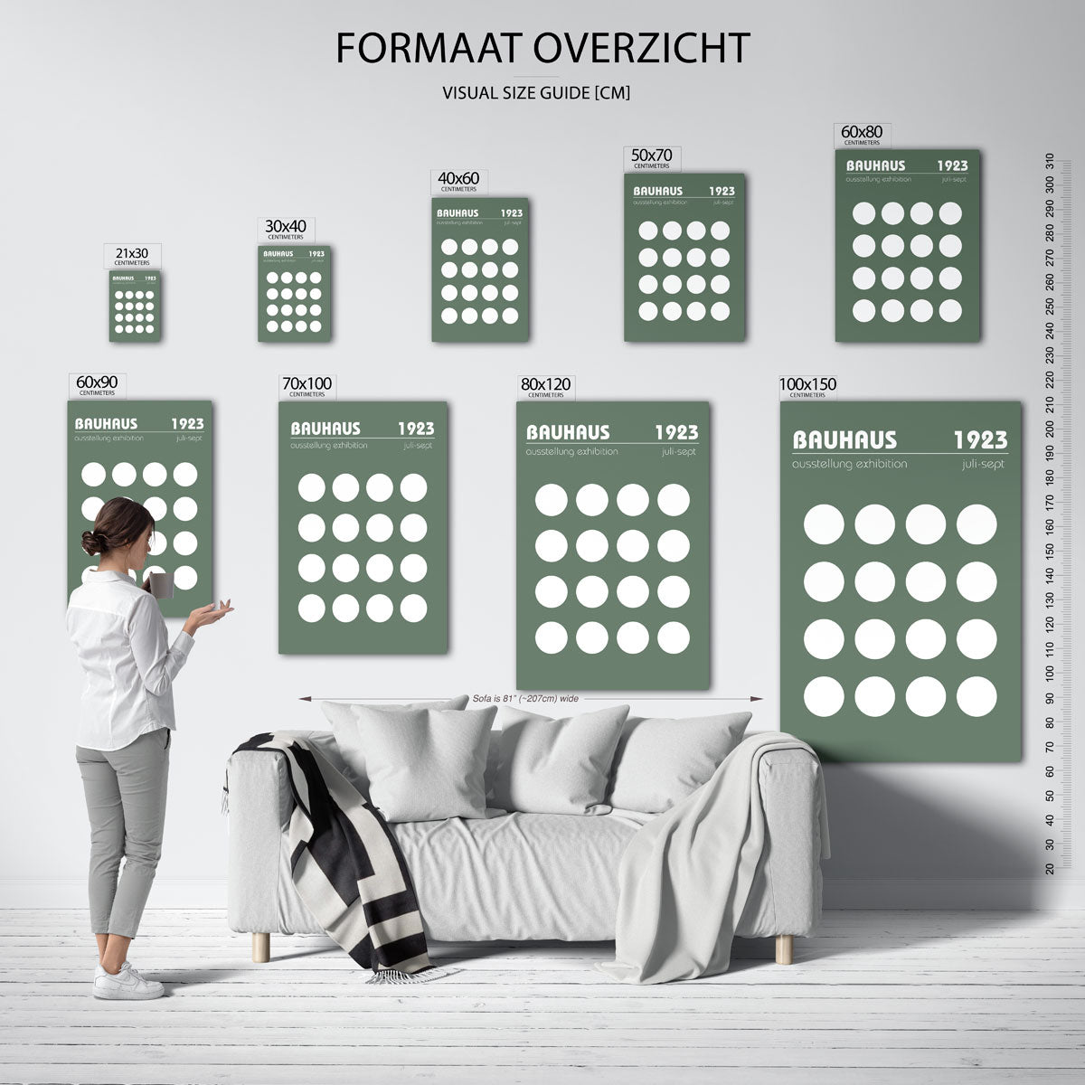 Cirkelpatroon en tekst Poster