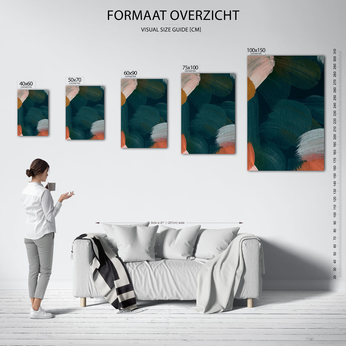 Kleurencompositie Kunstwerk