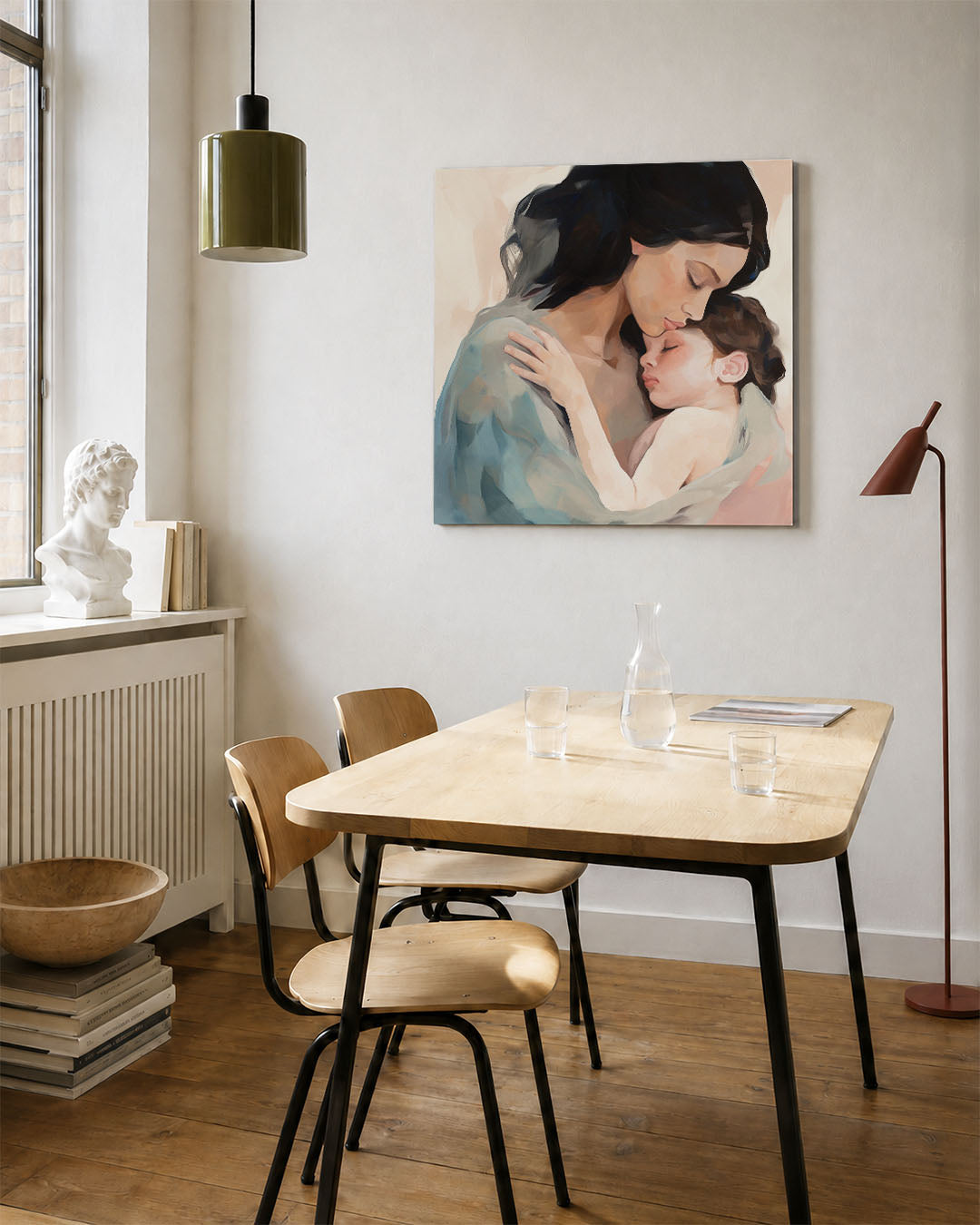 Intieme omhelzing Kunstwerk