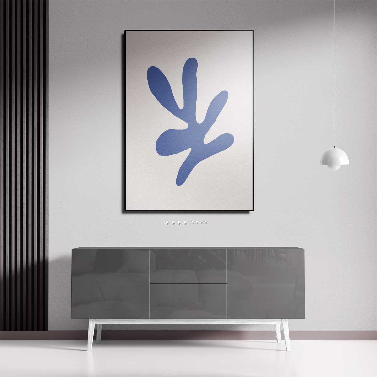 Blauwe Dans Kunstwerk-canvas-dibond-plexiglas-wanddecoratie-WallArtistic