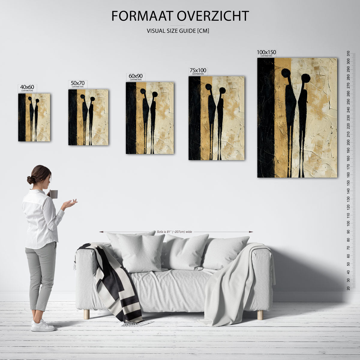 Figuratieve textuur Kunstwerk