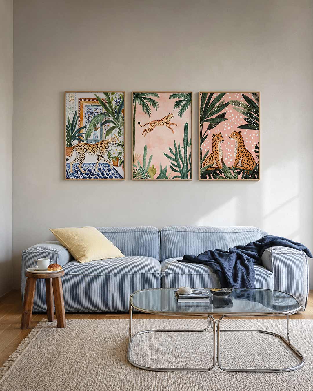 Tropisch interieur Posterset