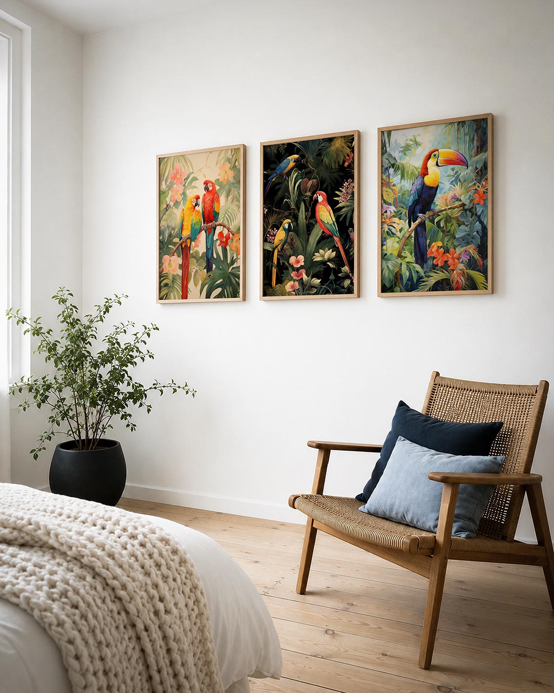 Tropische kleurexplosie Posterset