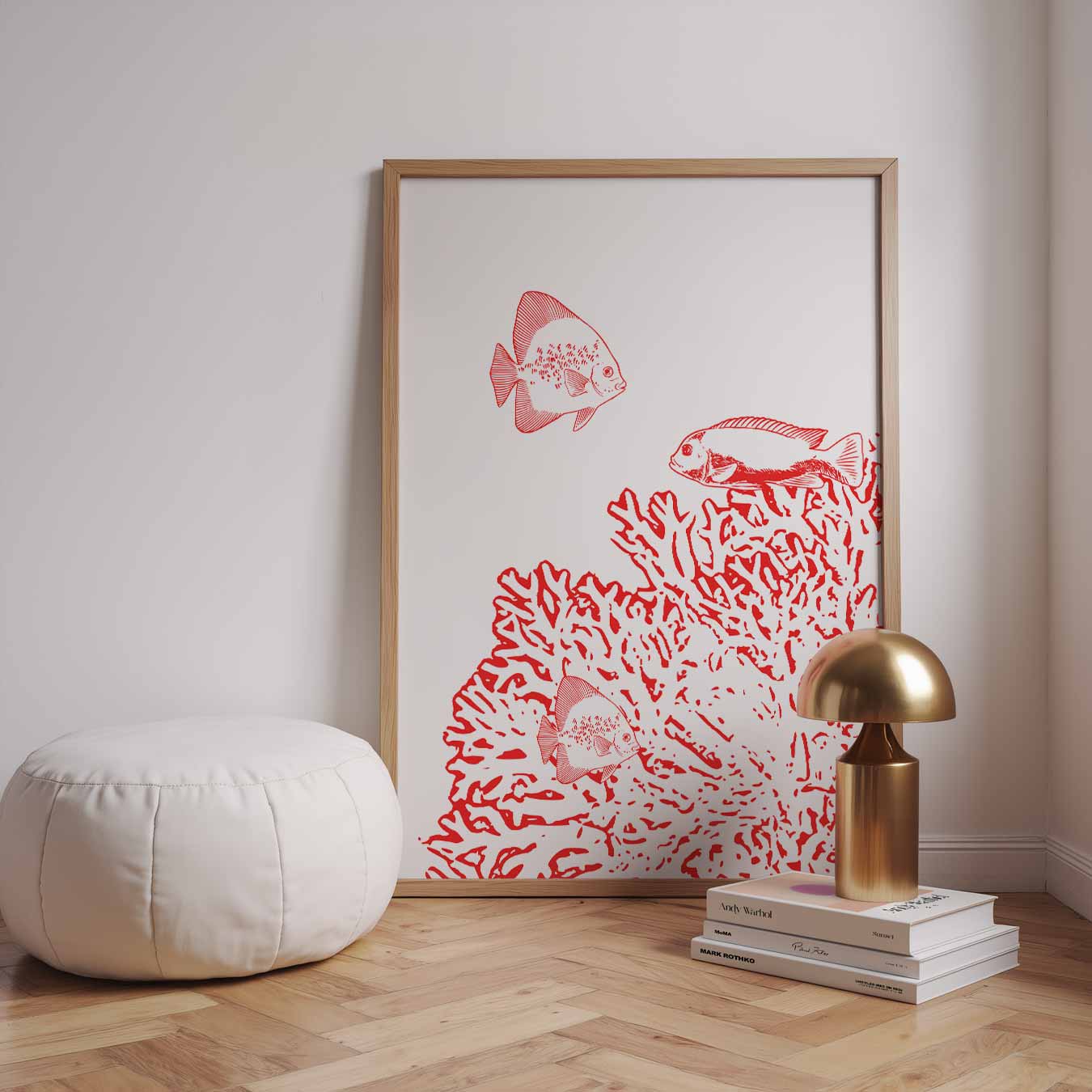 Retro Onderwaterwereld Poster-WallArtistic