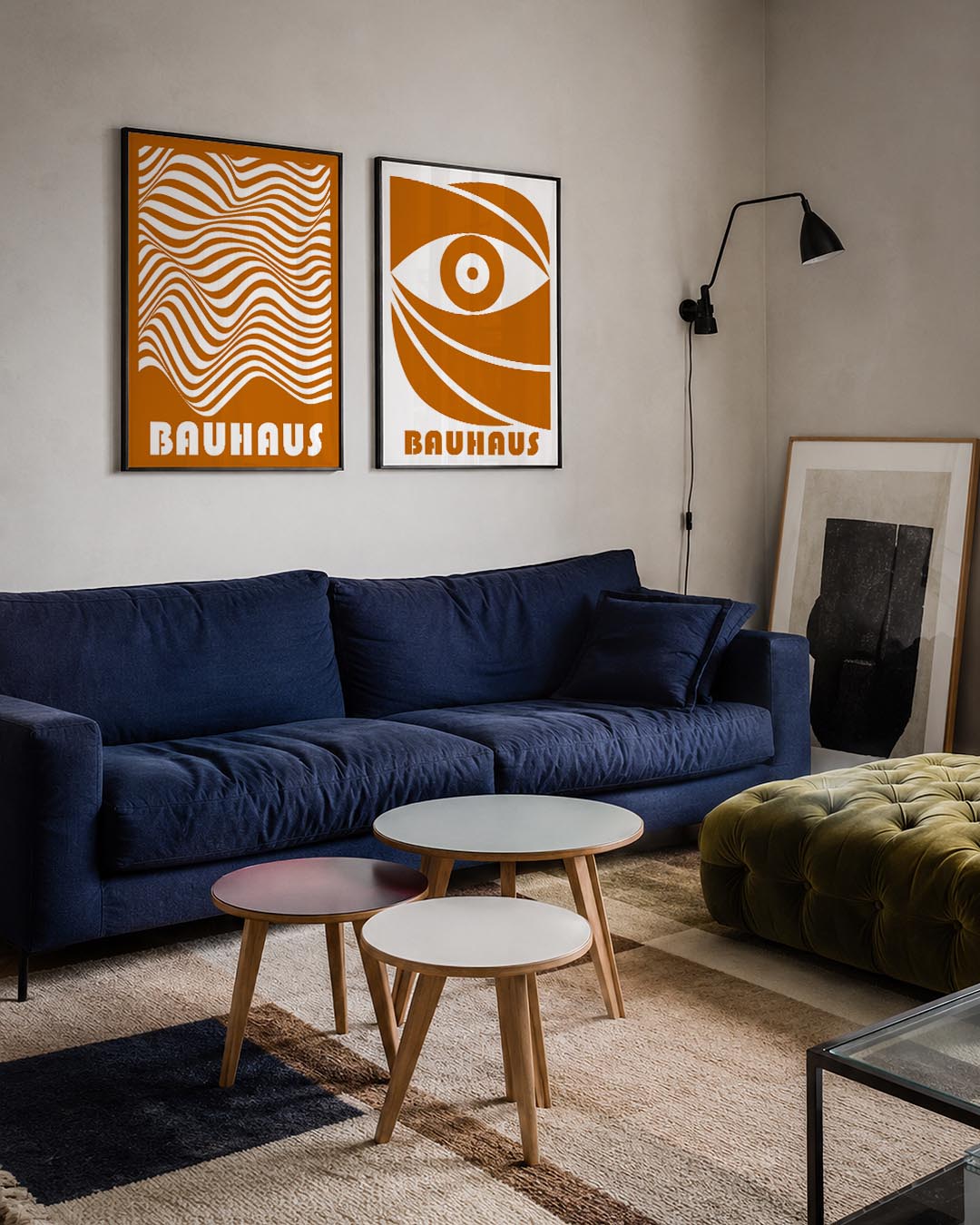 Golvend lijnenspel Posterset