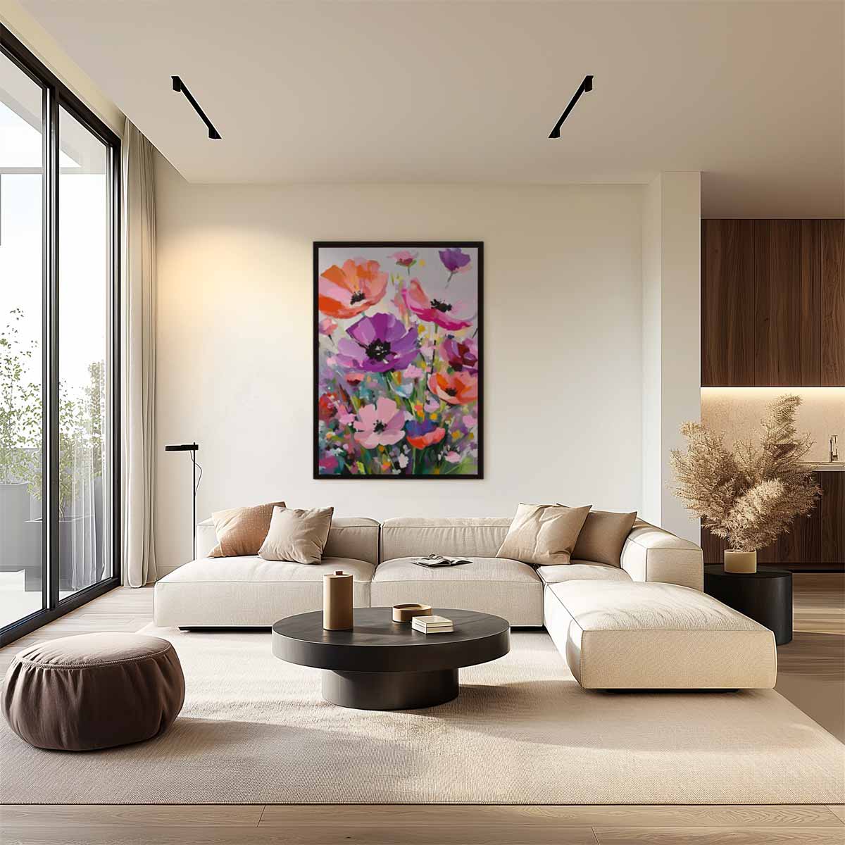 Bloemenweelde Schilderij Kunstwerk-canvas-dibond-plexiglas-wanddecoratie-WallArtistic