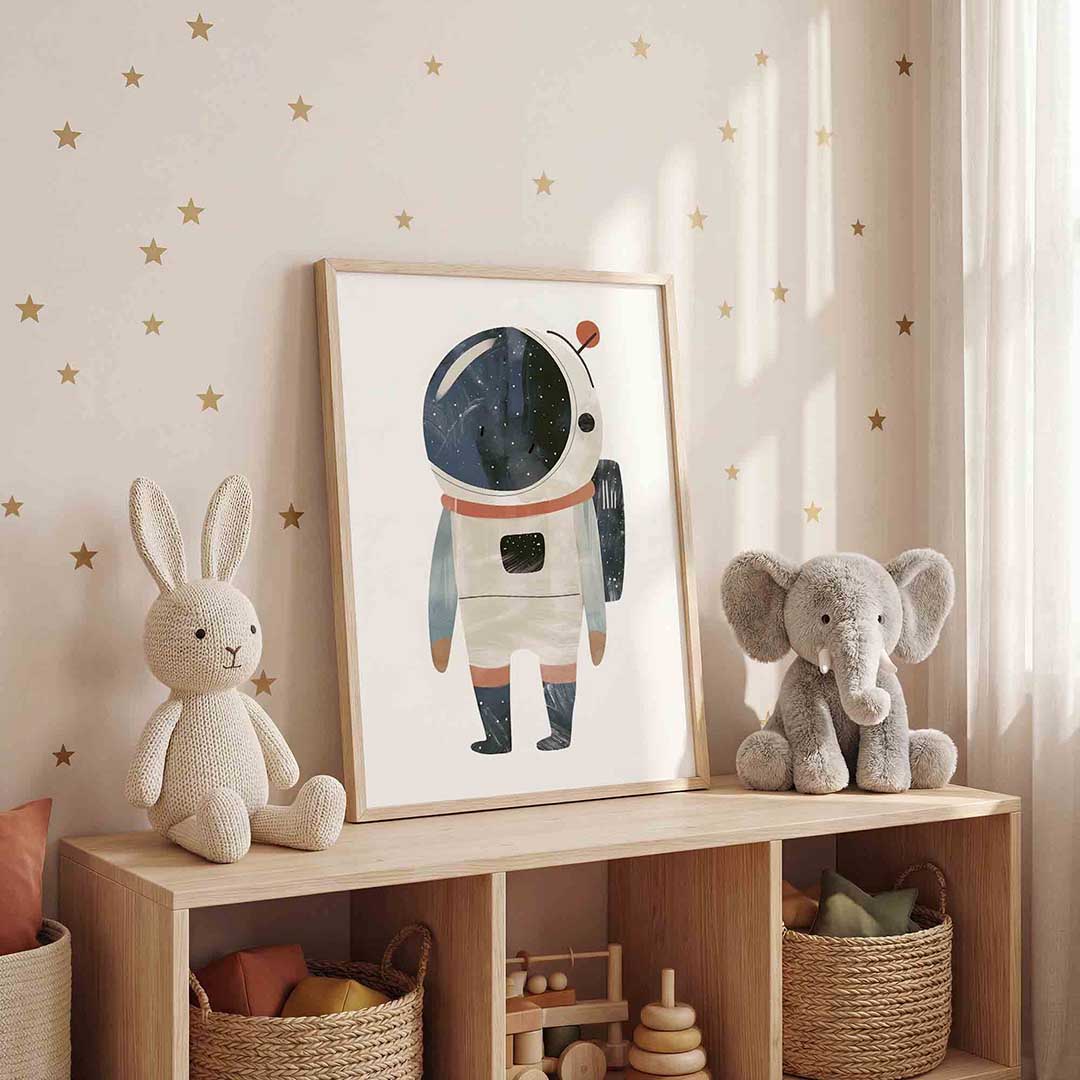Astronaut met helm Poster