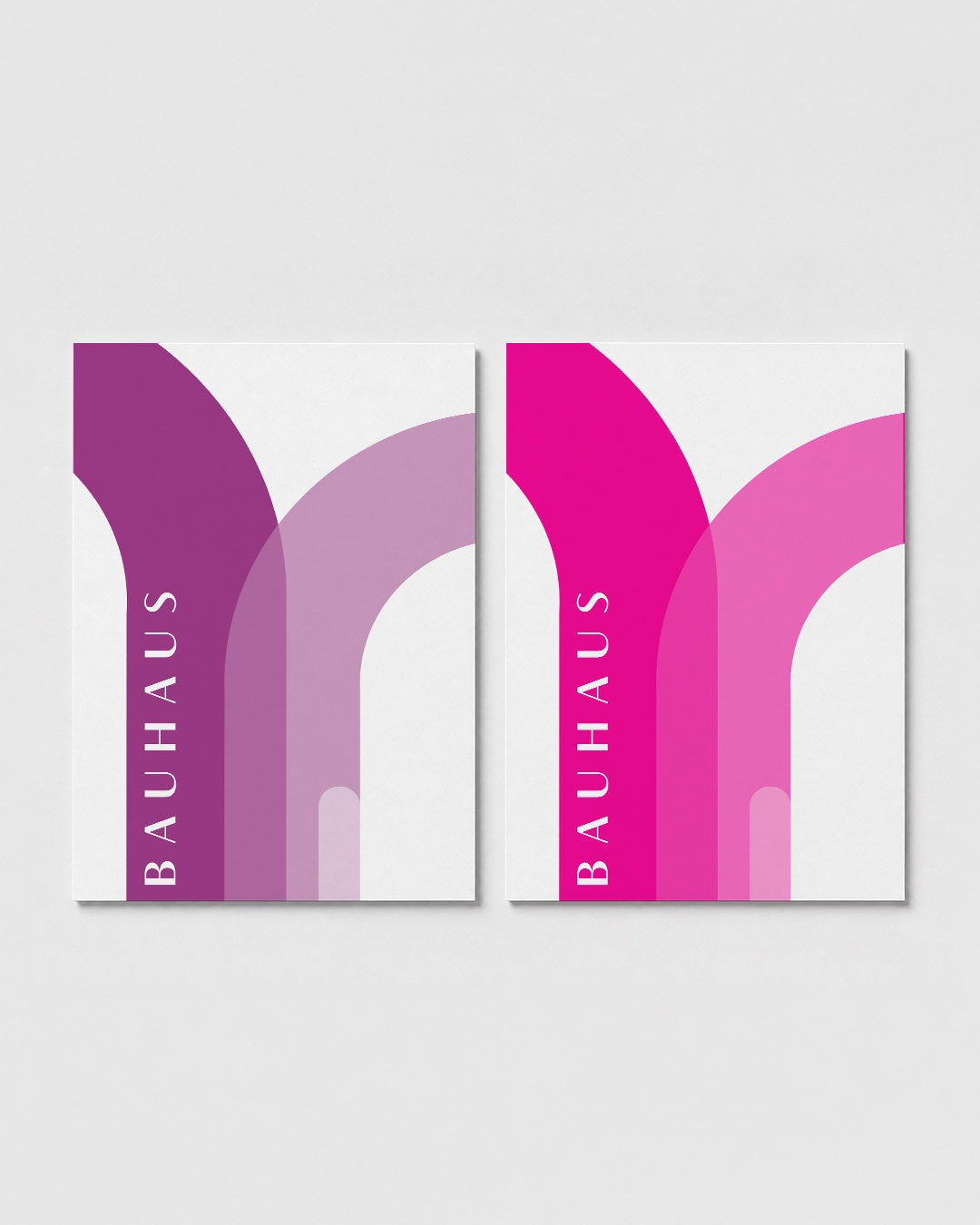 Kleurvolle booglijnen Posterset