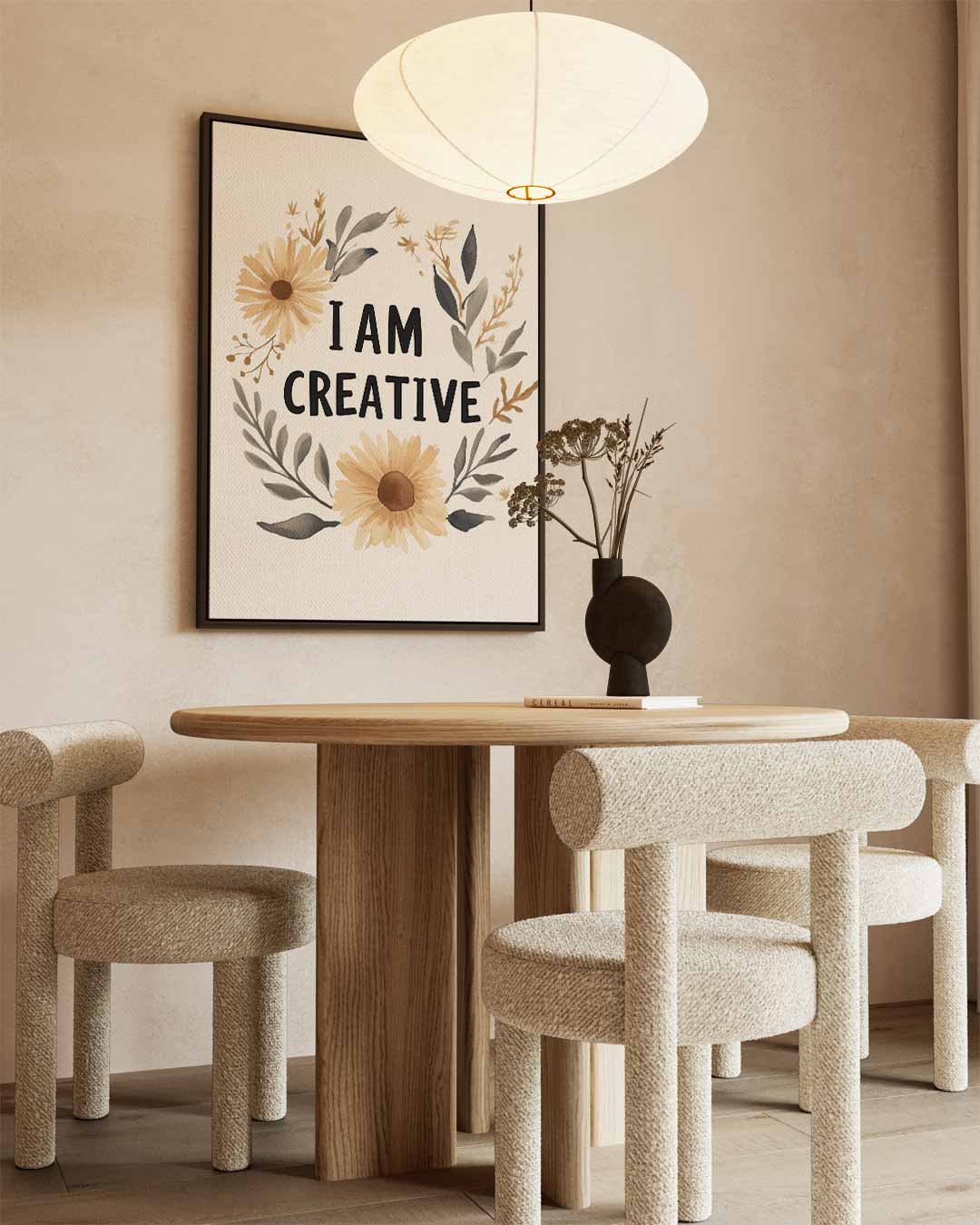 Inspirerende Bloemenkrans Kunstwerk-canvas-dibond-plexiglas-wanddecoratie-WallArtistic