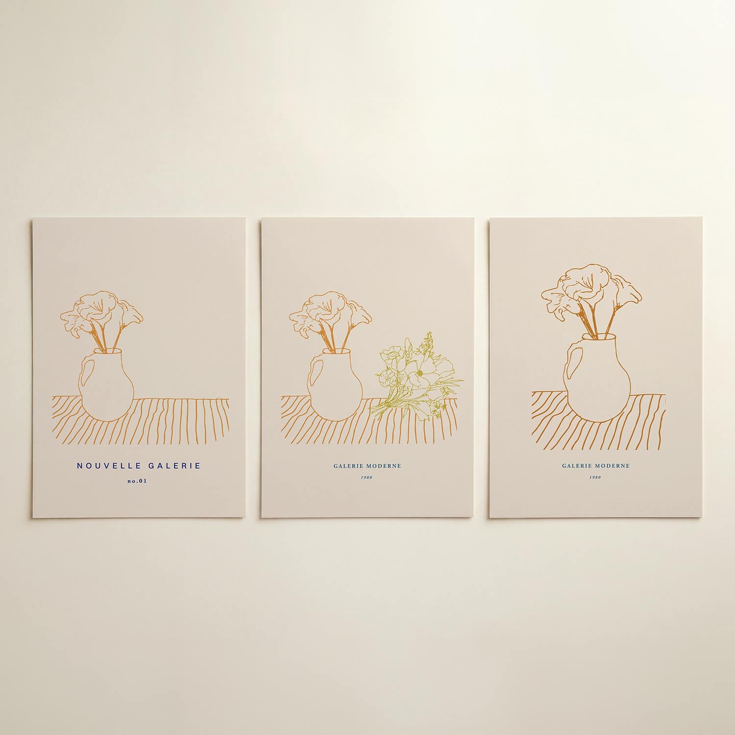 Lijnenspel en vormen Posterset