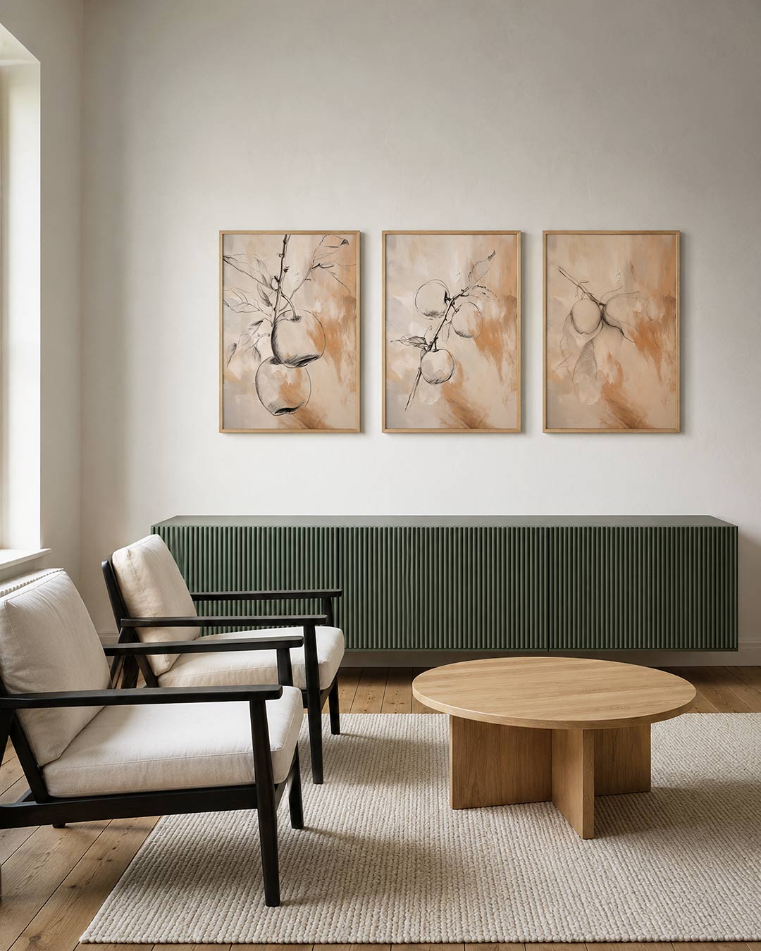 Natuurlijke lijnen Posterset