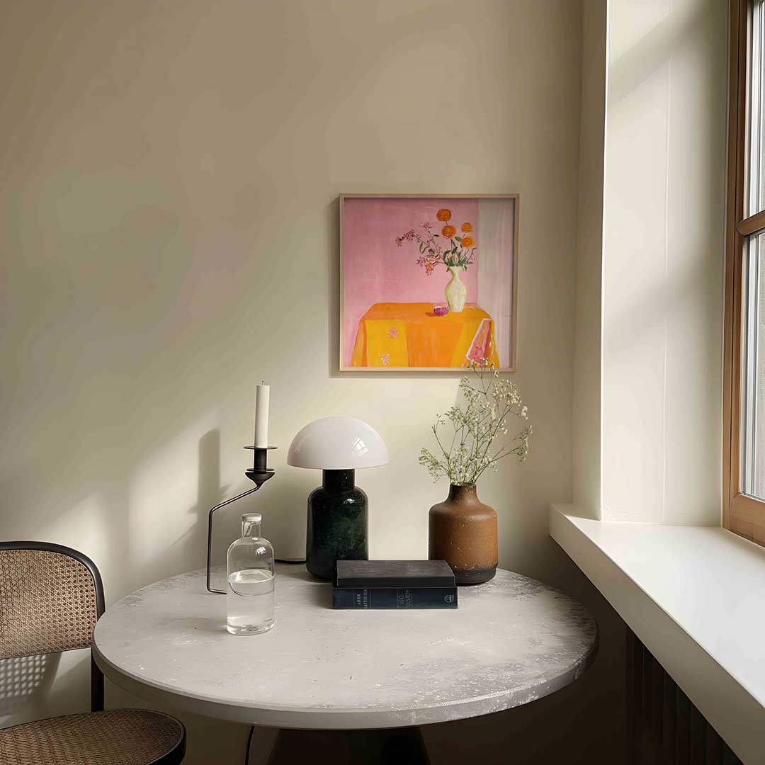 Bloemen in vaas Poster