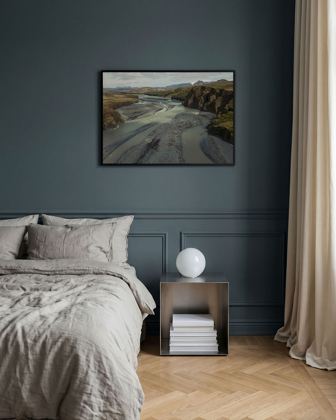 Rivierlandschap panorama Poster