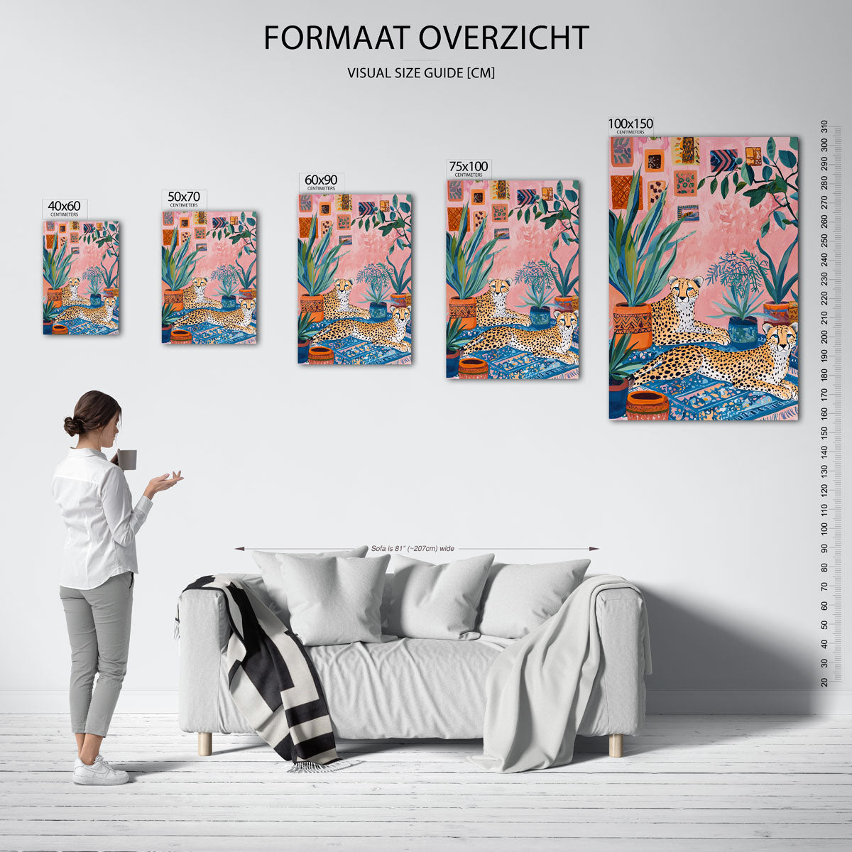 Dieren en planten Kunstwerk